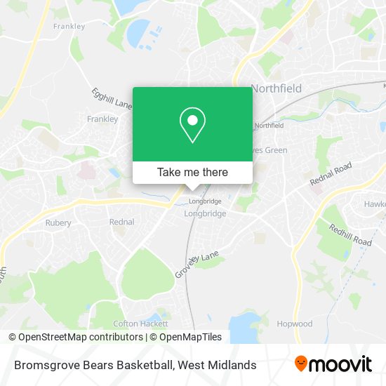 Bromsgrove Bears Basketball map