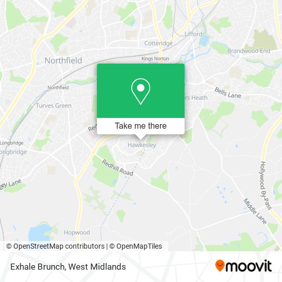 Exhale Brunch map