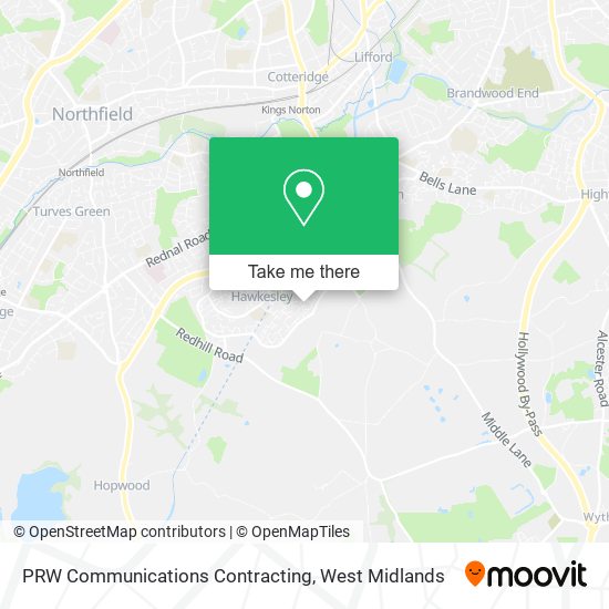 PRW Communications Contracting map