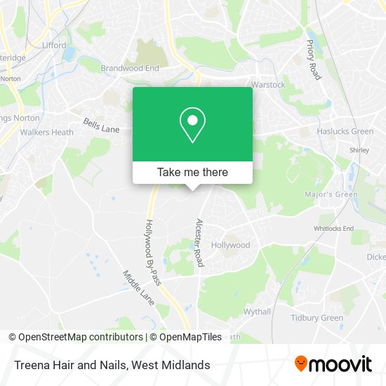 Treena Hair and Nails map