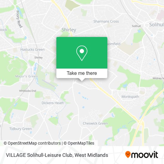 VILLAGE Solihull-Leisure Club map