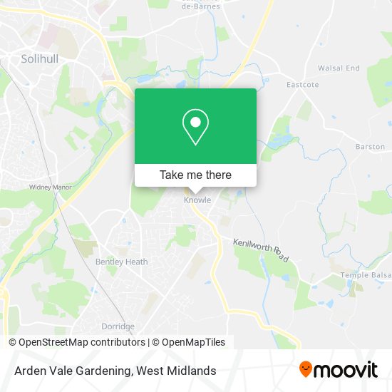 Arden Vale Gardening map