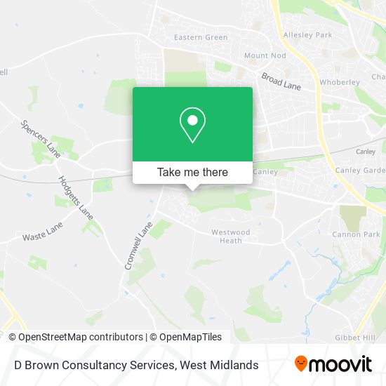 D Brown Consultancy Services map