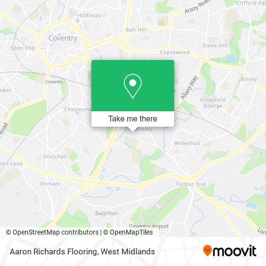Aaron Richards Flooring map