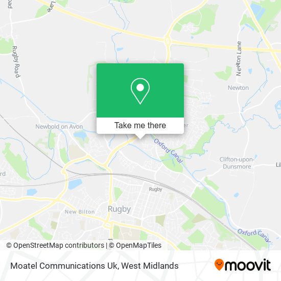 Moatel Communications Uk map