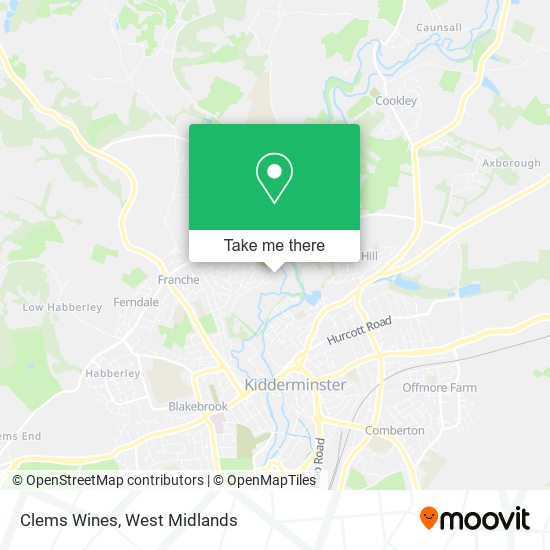 Clems Wines map