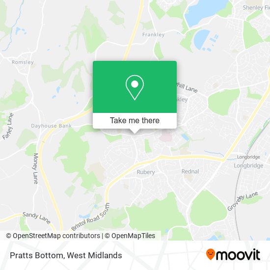 Pratts Bottom map