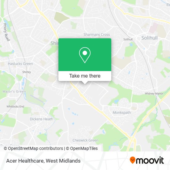 Acer Healthcare map