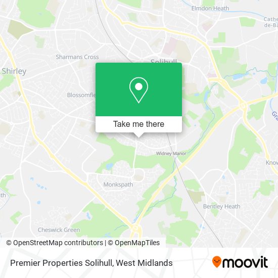 Premier Properties Solihull map