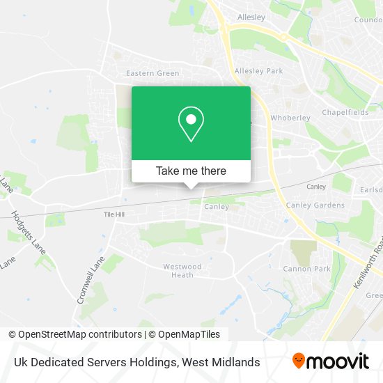 Uk Dedicated Servers Holdings map