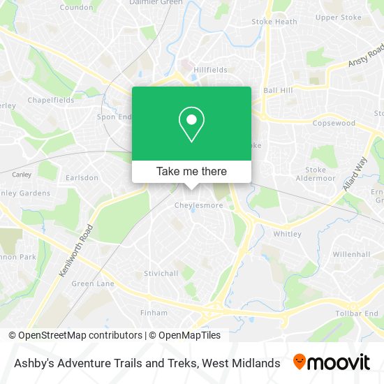 Ashby's Adventure Trails and Treks map