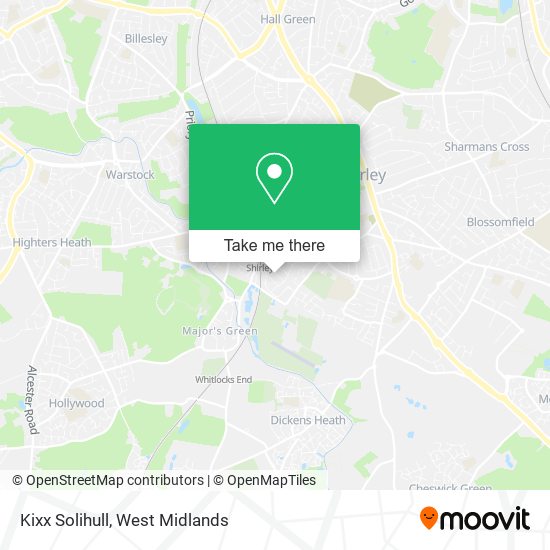 Kixx Solihull map