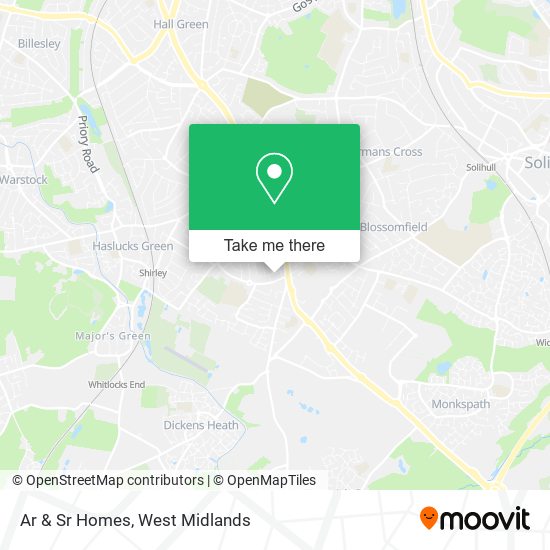Ar & Sr Homes map