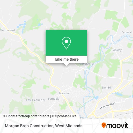 Morgan Bros Construction map