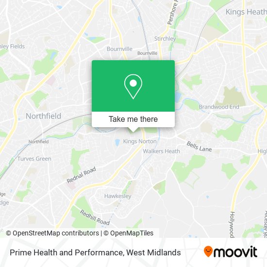 Prime Health and Performance map