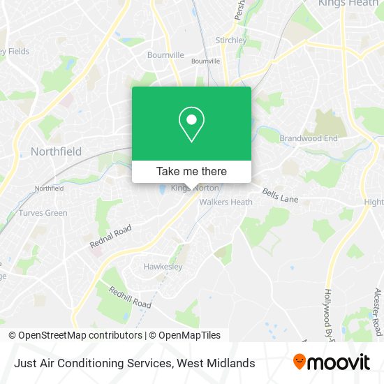 Just Air Conditioning Services map