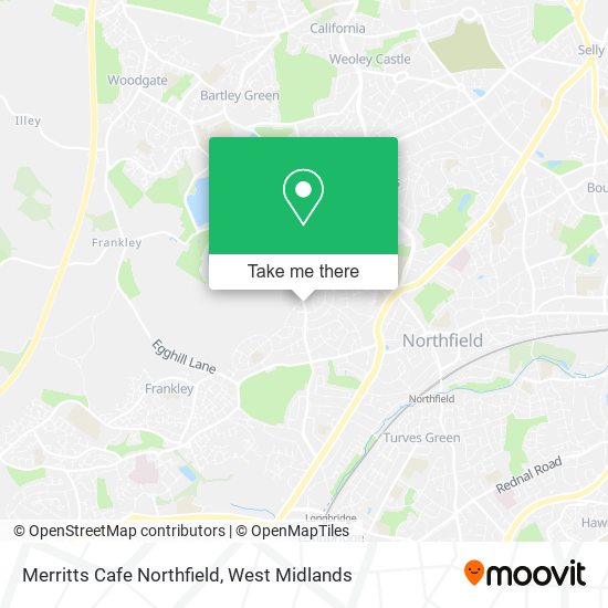 Merritts Cafe Northfield map