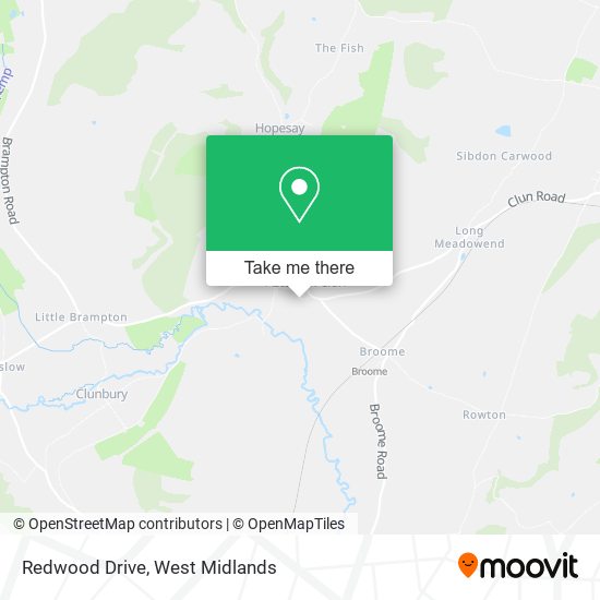 Redwood Drive map