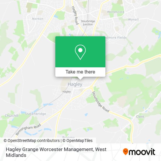 Hagley Grange Worcester Management map