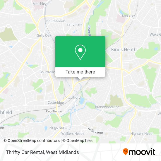 Thrifty Car Rental map