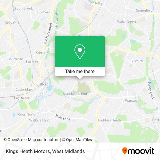 Kings Heath Motors map