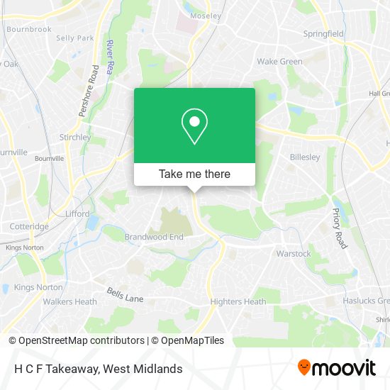 H C F Takeaway map