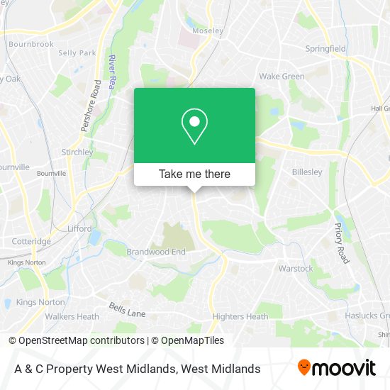 A & C Property West Midlands map