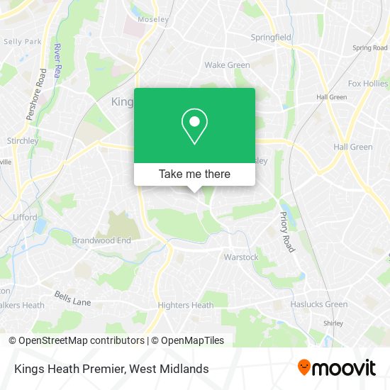 Kings Heath Premier map