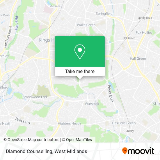 Diamond Counselling map