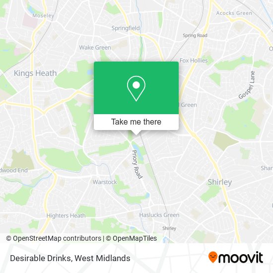 Desirable Drinks map