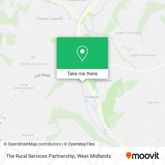 The Rural Services Partnership map