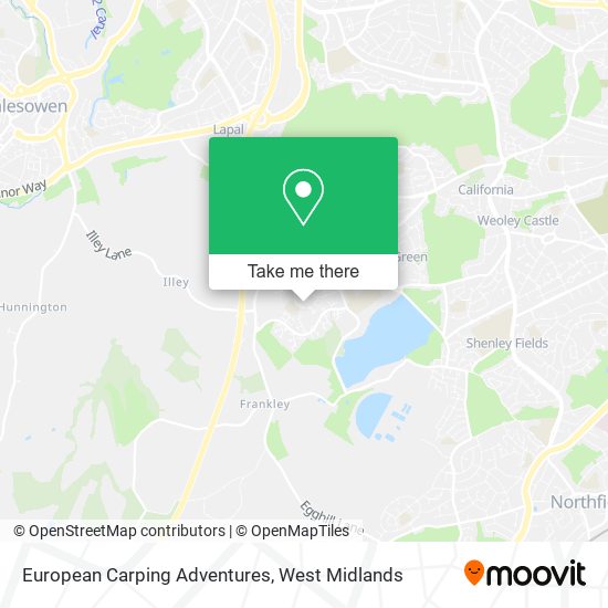European Carping Adventures map