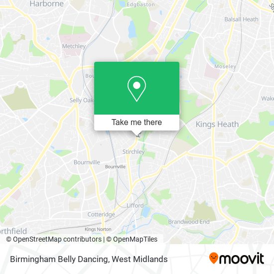 Birmingham Belly Dancing map