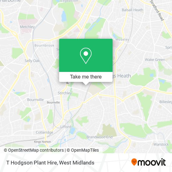 T Hodgson Plant Hire map