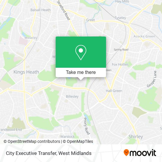 City Executive Transfer map