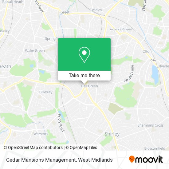 Cedar Mansions Management map