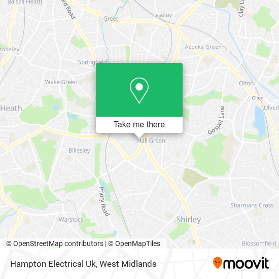Hampton Electrical Uk map