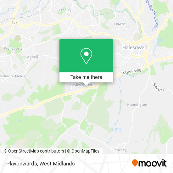 Playonwards map
