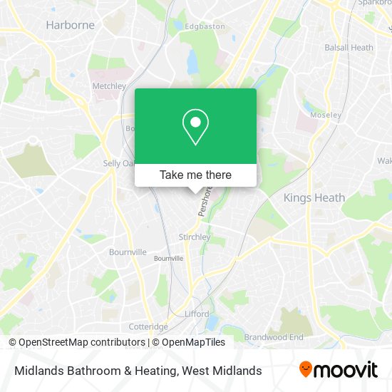 Midlands Bathroom & Heating map