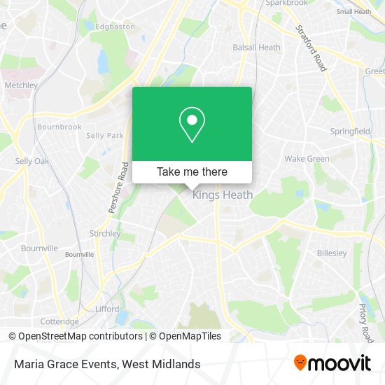 Maria Grace Events map