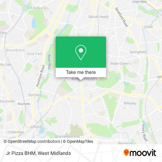 Jr Pizza BHM map