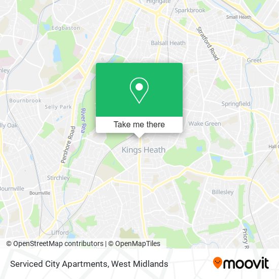 Serviced City Apartments map