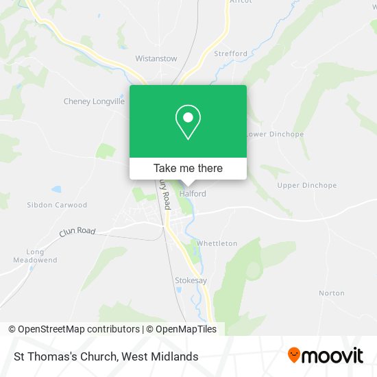 St Thomas's Church map