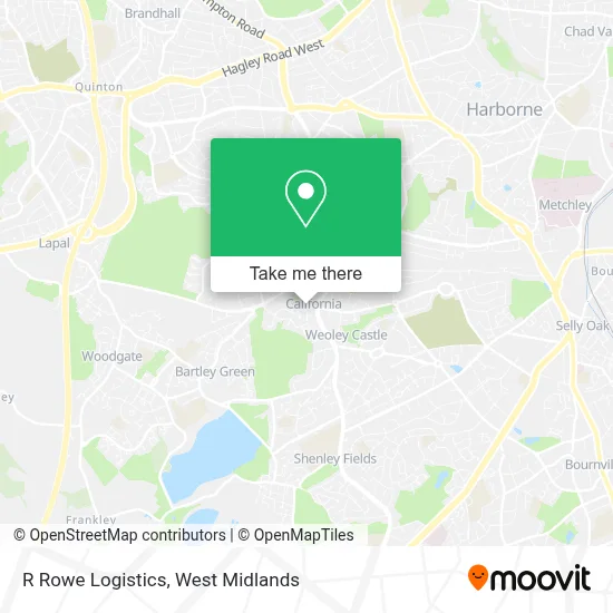 R Rowe Logistics map