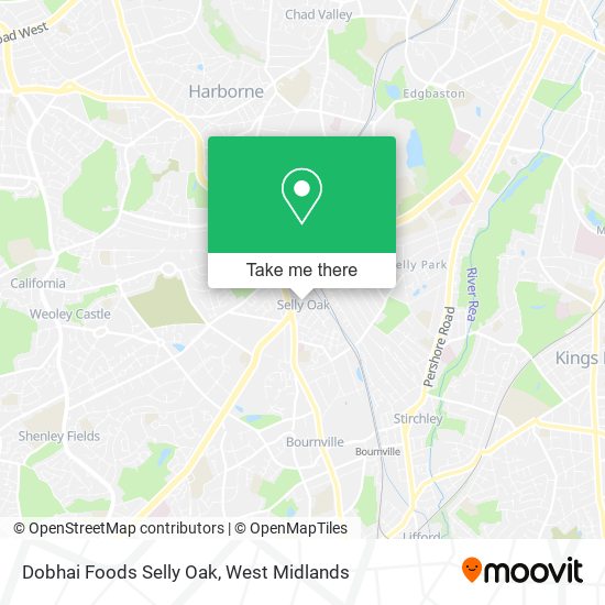 Dobhai Foods Selly Oak map