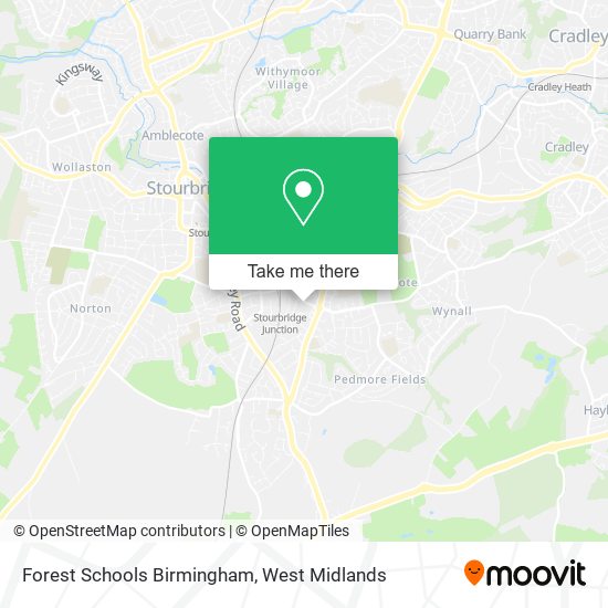 Forest Schools Birmingham map