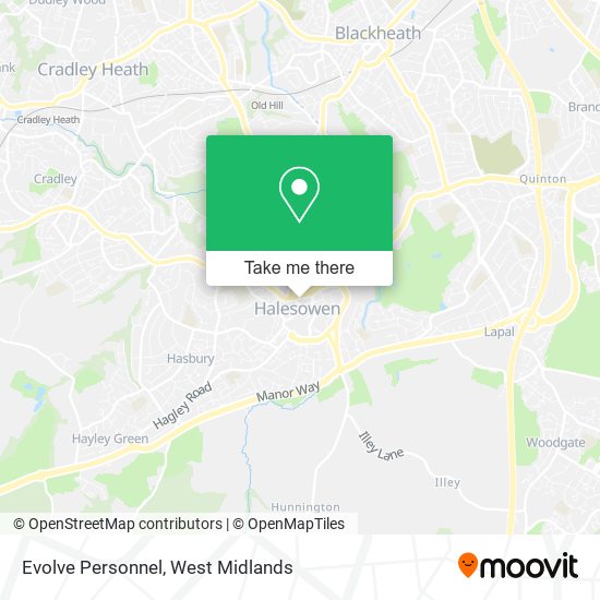 Evolve Personnel map