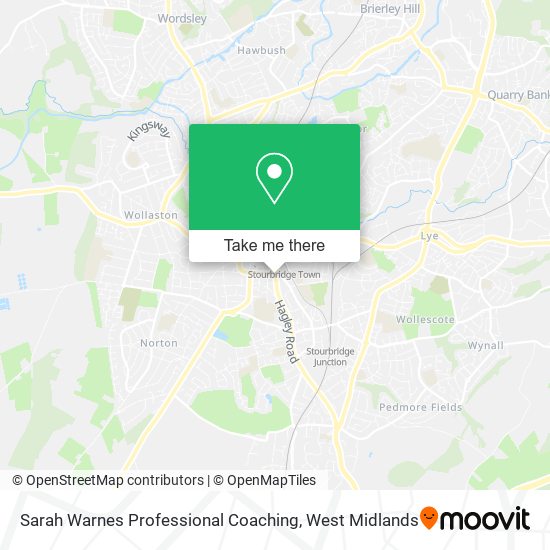 Sarah Warnes Professional Coaching map