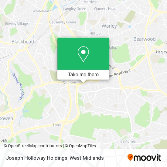 Joseph Holloway Holdings map