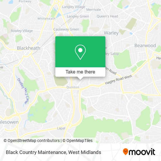 Black Country Maintenance map